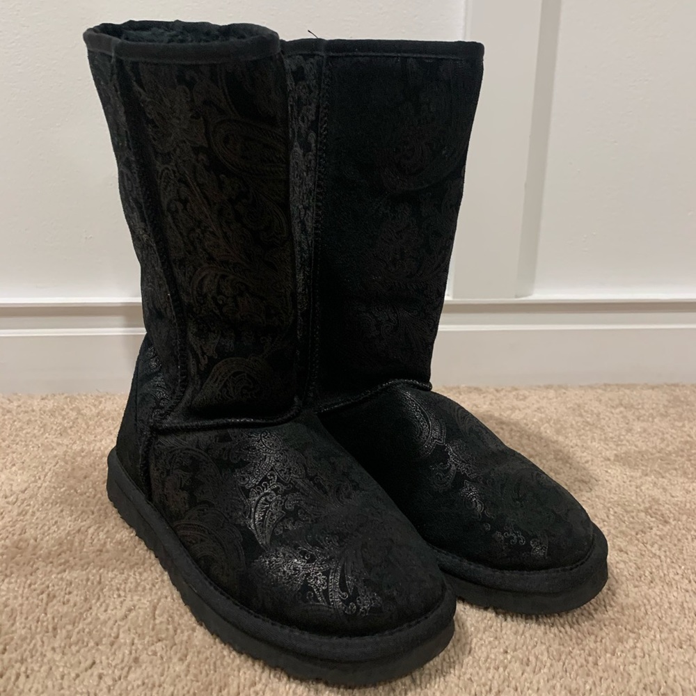 Ugh Boots with Paisley print